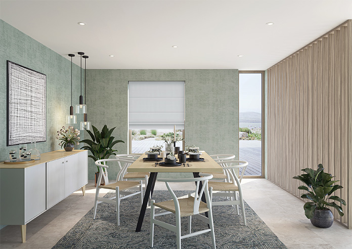 Menton, Signal Grey - Twist&Fit Roman Blind - Image 8